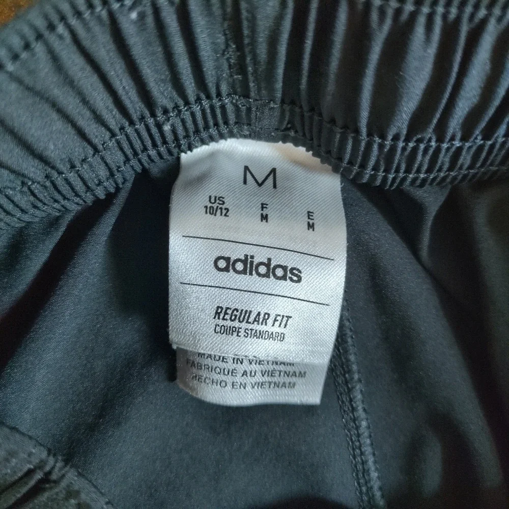 Adidas Kids Black Regular Fit Training Pants Athletic Joggers Size M‎ 10/12